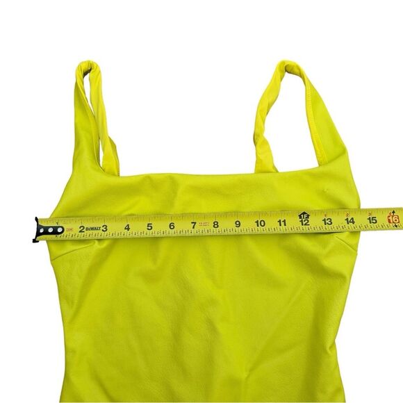 Naked Wardrobe Neon Yellow Faux Leather Maxi Dress - Picture 3 of 16